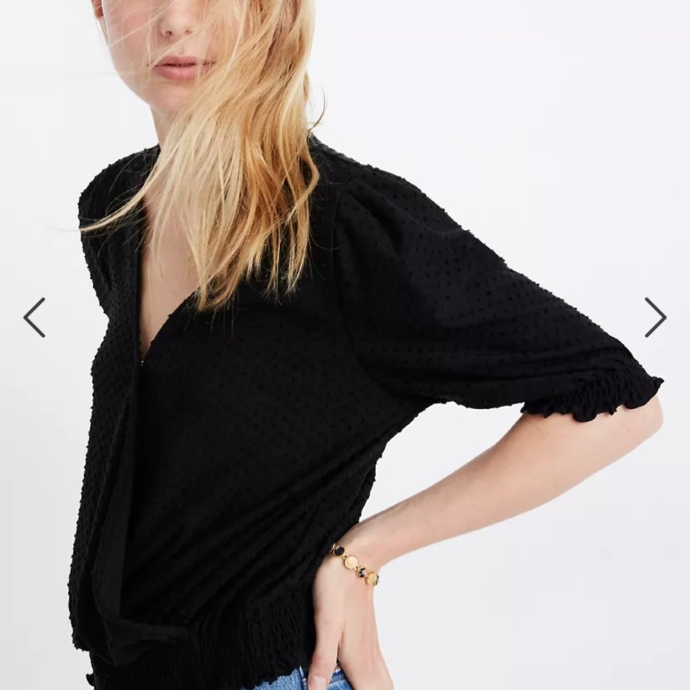 Madewell Texture & Thread Clipdot Crossover Top - image 2